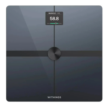 Смарт ваги підлогові Withings Body Smart 180 кг, Wi-Fi, Bluetooth, аналіз тіла 8 показників, BMI, пульс, точність 50 г, чорні Withings_Body_Smart  фото