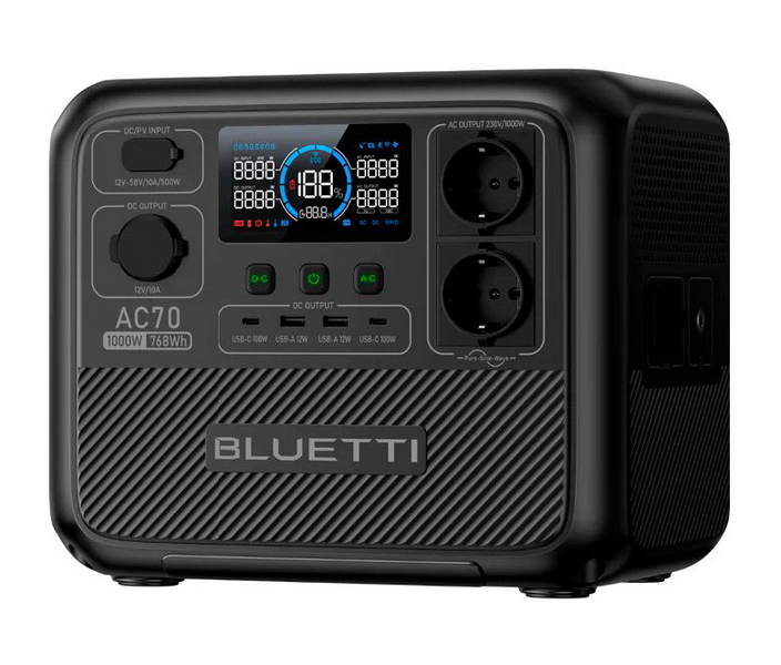 Зарядна станція Bluetti AC70 (1000 Вт, 768 Вт&middot;год, LiFePO4) Bluetti_AC70 фото